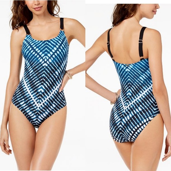 Calvin Klein Printed One-Piece swim suit 🆕 - Picture 1 of 8